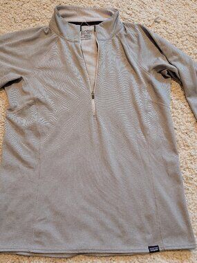 Patagonia Capilene Midweight Baselayer 1/4 Zip Gray M